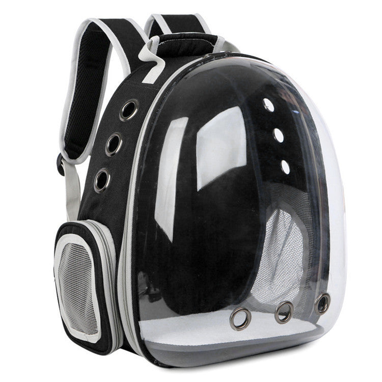 Transparent Capsule Pet Carrier – Spacious & Sturdy Tote‑Backpack for Outdoor Travel