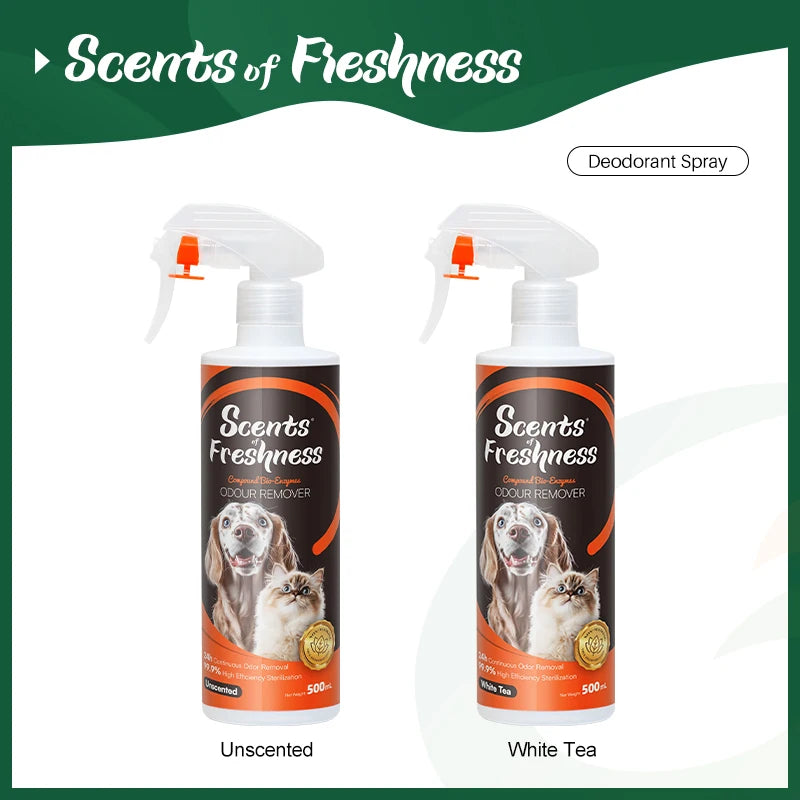 Pet Odor & Stain Remover Spray – Enzyme Cleaner for Dogs & Cats