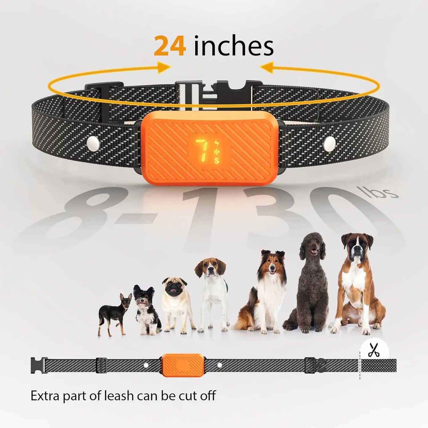 Bark Collar – Smart Anti-Bark Training Collar for Small, Medium & Large Dogs