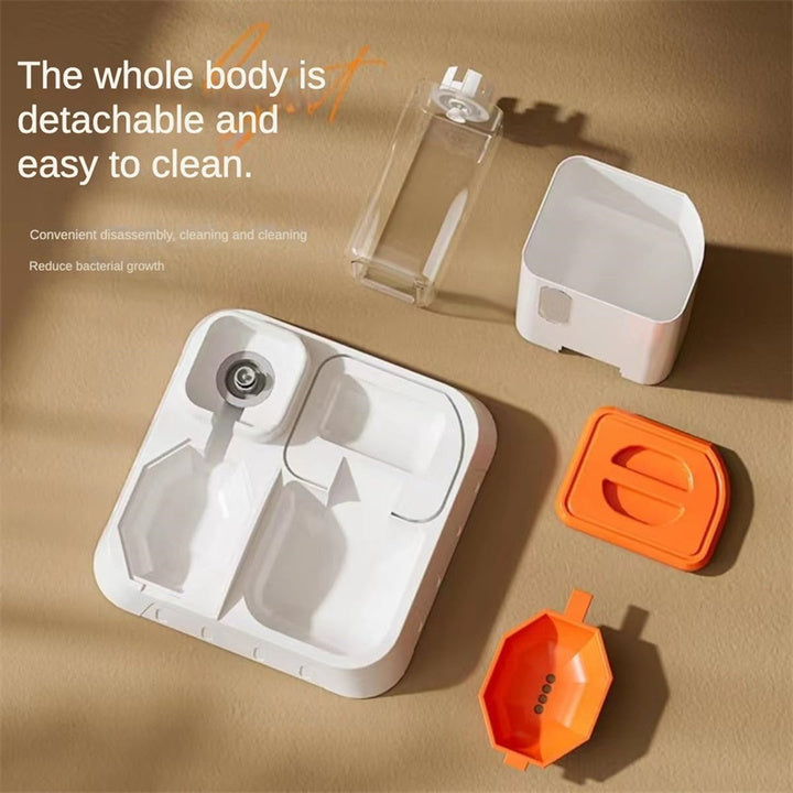 Gravity-Fed Automatic Pet Feeder & Water Dispenser Set - Ideal for Indoor Cats & Dogs