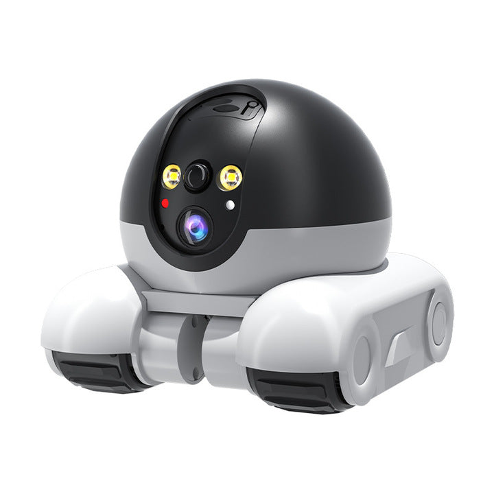 Smart Dual-Lens Pet Monitor Robot with Exercise Wheels - Real-time Remote Monitoring for Dogs & Cats