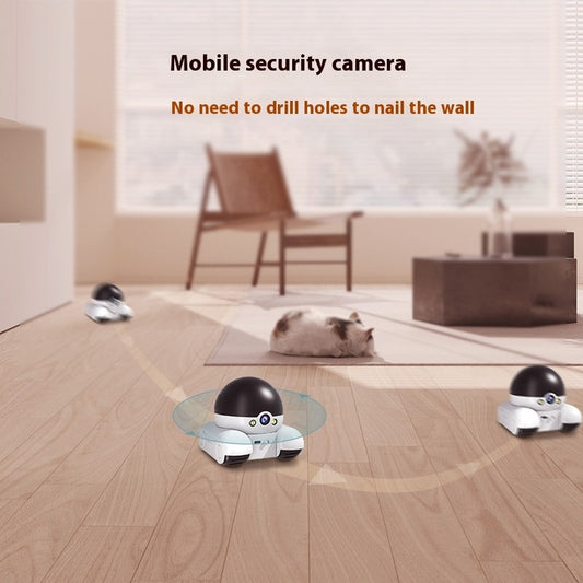 Smart Dual-Lens Pet Monitor Robot with Exercise Wheels - Real-time Remote Monitoring for Dogs & Cats