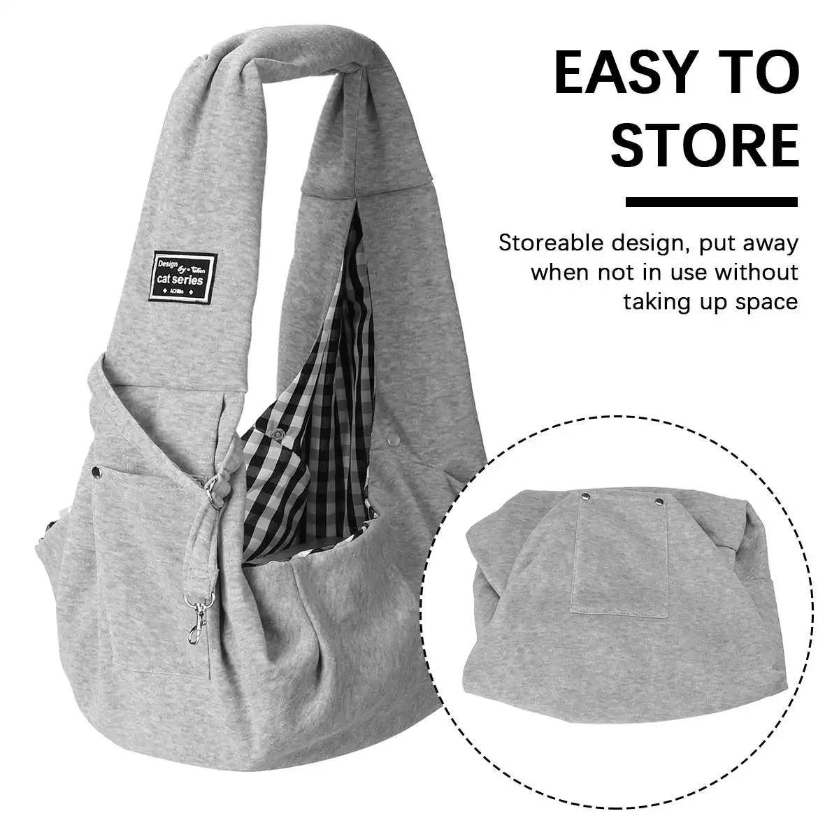 Pet Carrier Sling Bag – Comfortable Shoulder Tote for Cats & Small Dogs