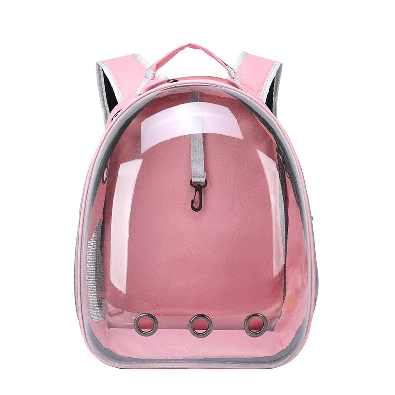 Transparent Capsule Pet Carrier – Spacious & Sturdy Tote‑Backpack for Outdoor Travel